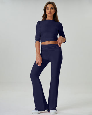 Modal Foldover Flare Lounge Set