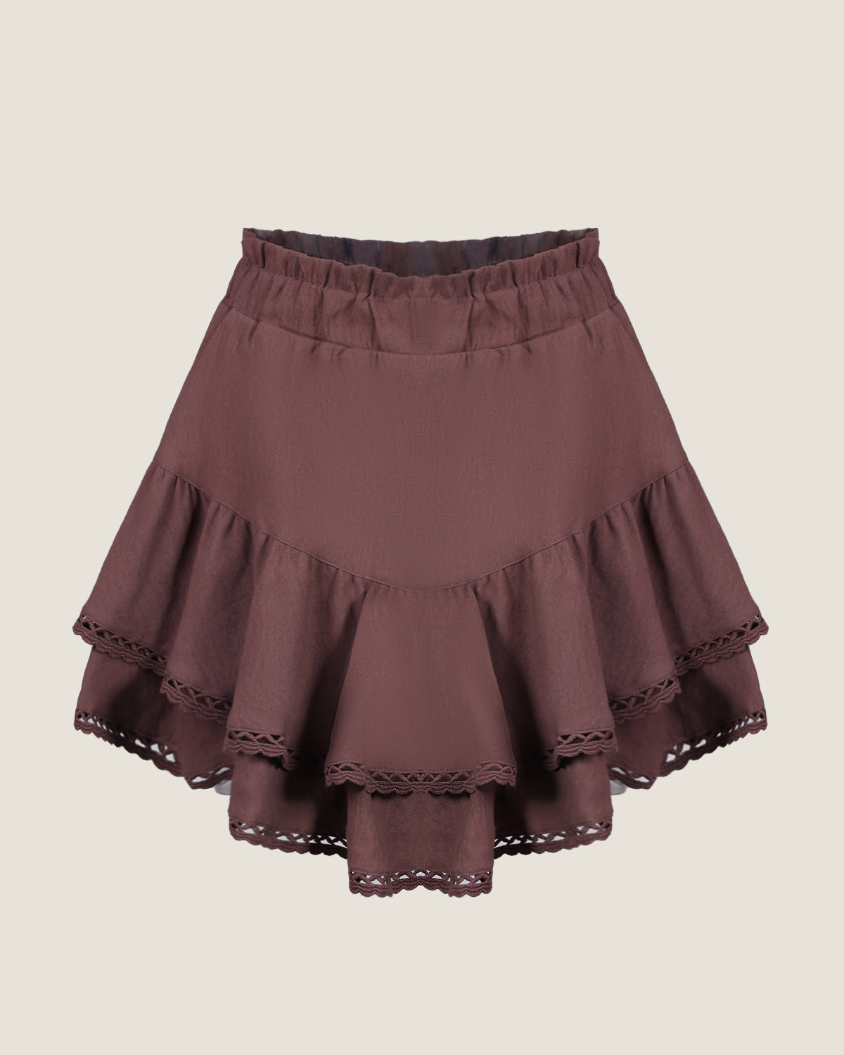 Lace Cascade Mini Skirt