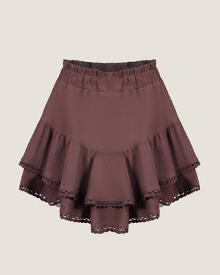 Lace Cascade Mini Skirt
