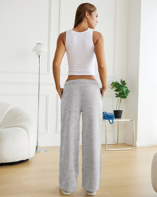 Drawstring Wide Leg Sweatpants