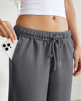 Drawstring Wide Leg Sweatpants