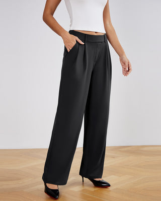 Stretchy High-Rise Office Trousers