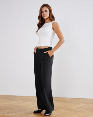 Stretchy High-Rise Office Trousers