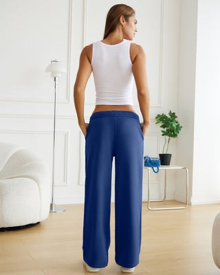 Drawstring Wide Leg Sweatpants