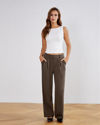 Stretchy High-Rise Office Trousers