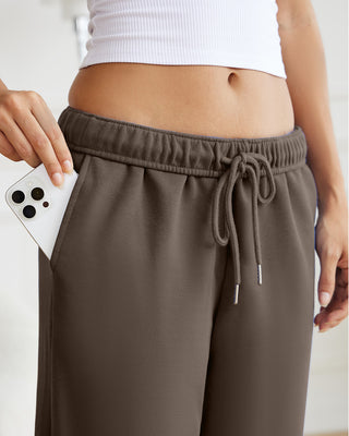 Drawstring Wide Leg Sweatpants