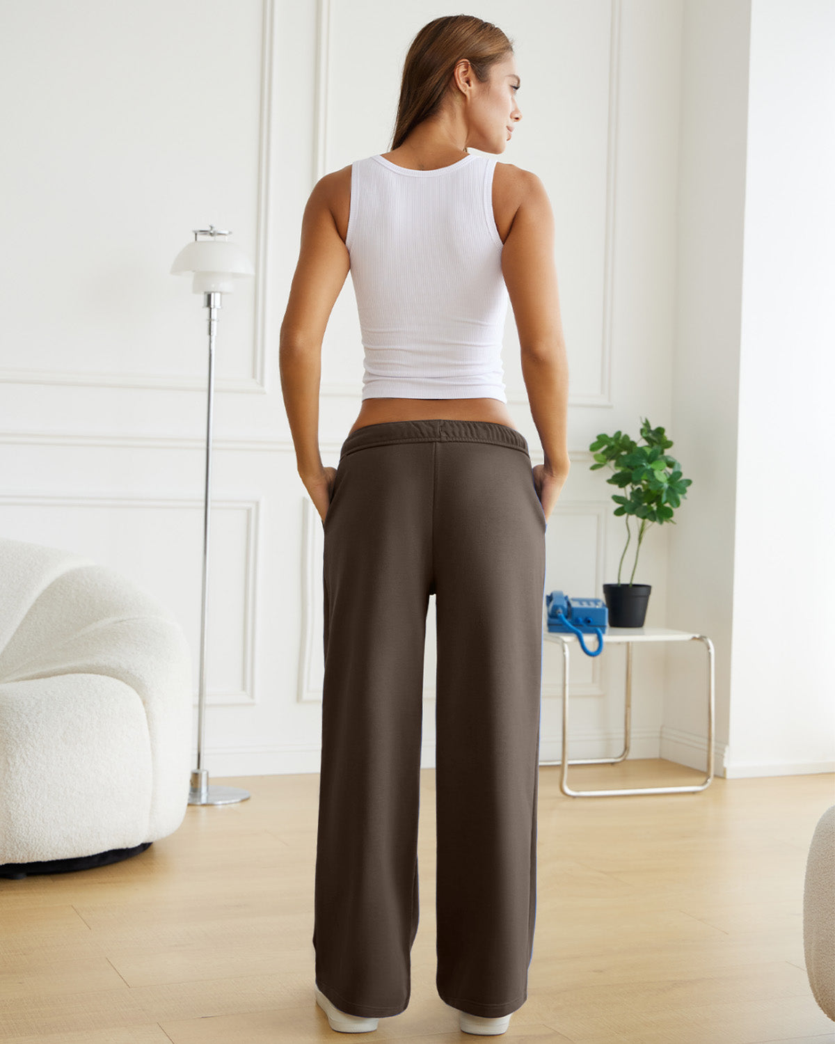 Drawstring Wide Leg Sweatpants