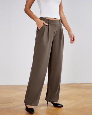 Stretchy High-Rise Office Trousers