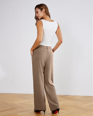 Stretchy High-Rise Office Trousers