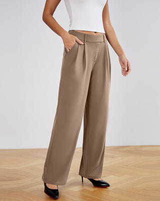Stretchy High-Rise Office Trousers