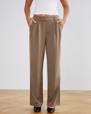 Stretchy High-Rise Office Trousers