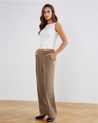 Stretchy High-Rise Office Trousers