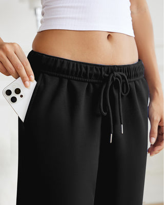 Drawstring Wide Leg Sweatpants