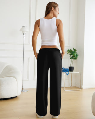 Drawstring Wide Leg Sweatpants