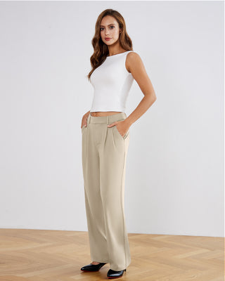 Stretchy High-Rise Office Trousers