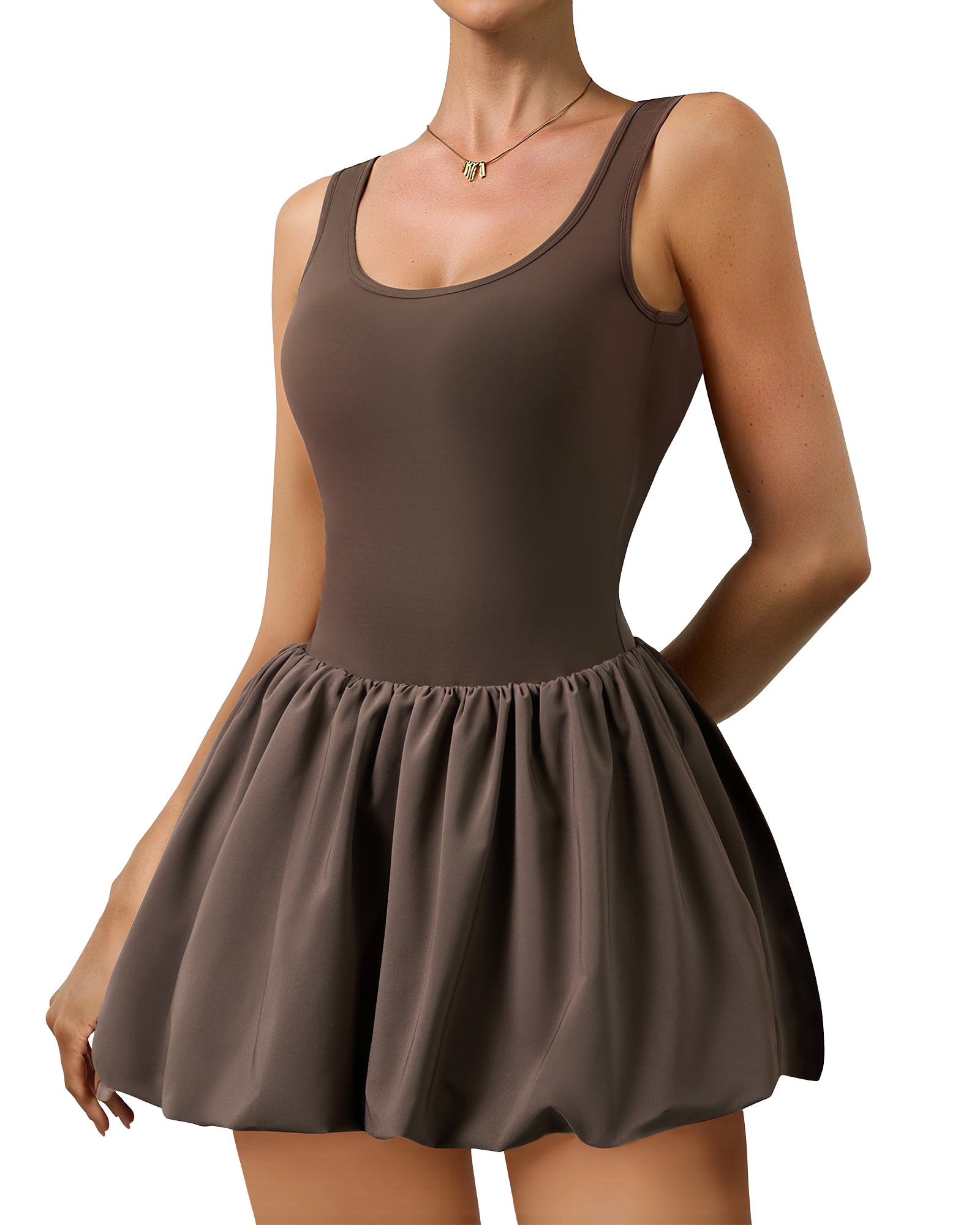 Bubble Hem Knit Mini Dress