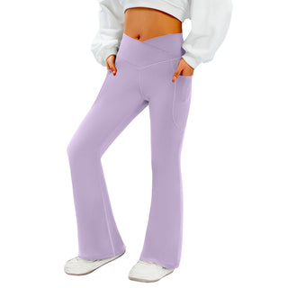 Crossover Flare Pocket Leggings