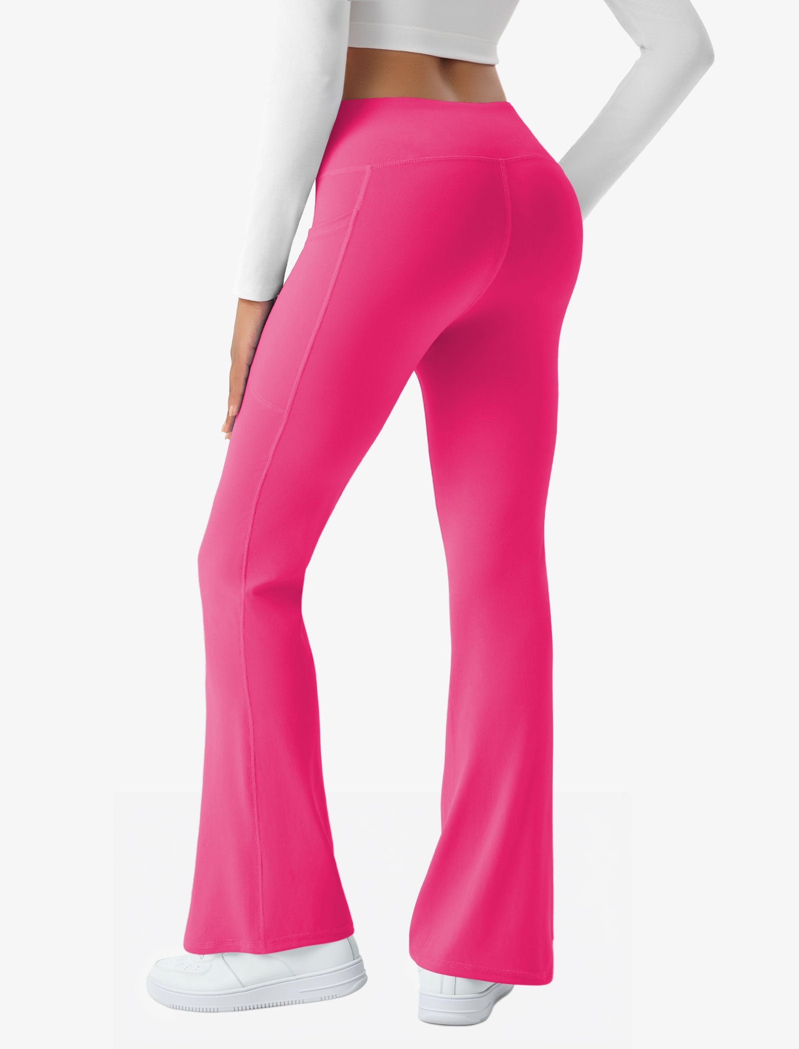 Crossover Flare Pocket Leggings