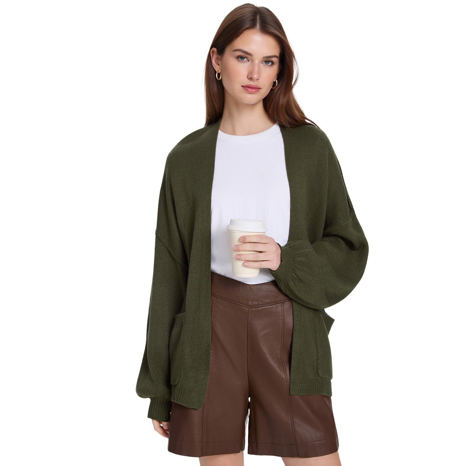 Cozy Open Front Knit Cardigan