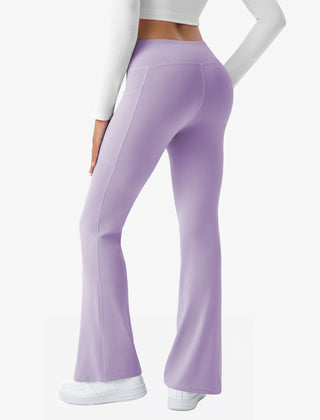 Crossover Flare Pocket Leggings