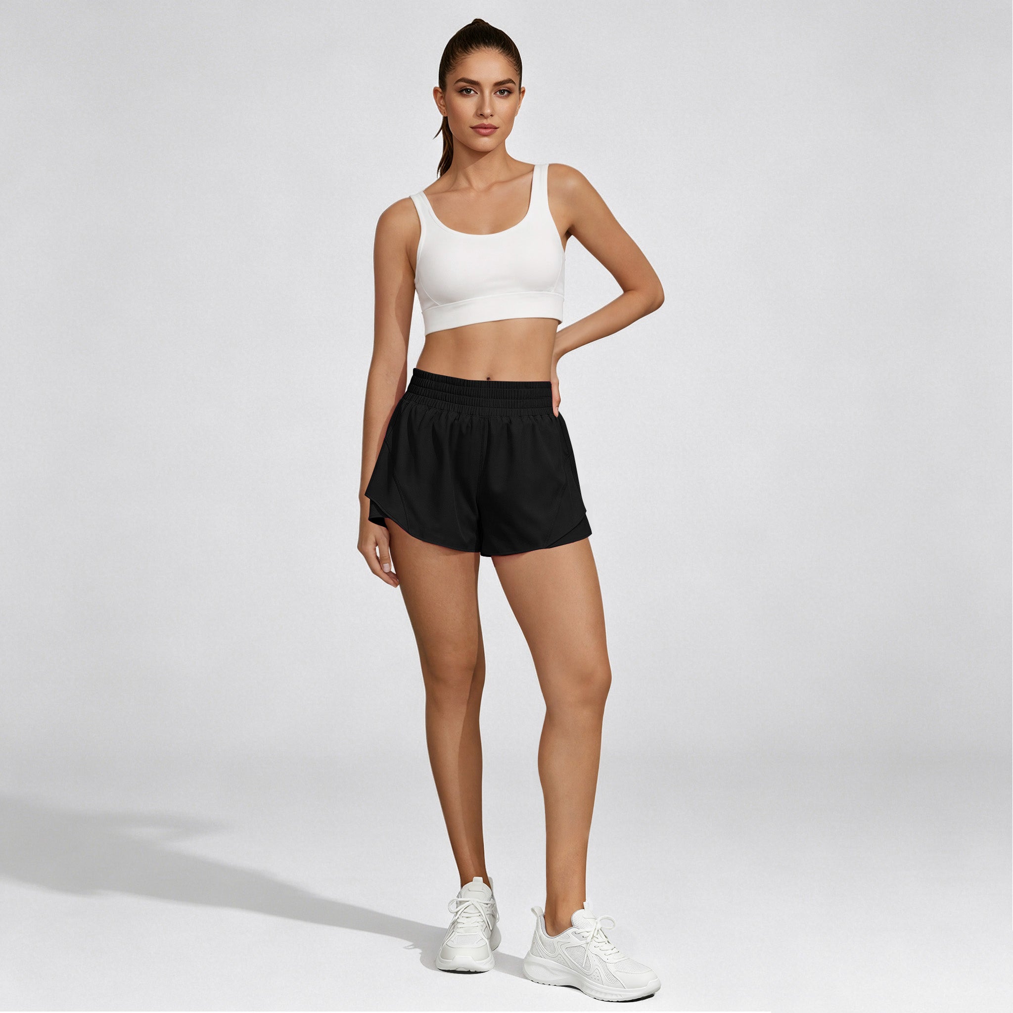 High-Rise Butterfly 2-in-1 Running Shorts