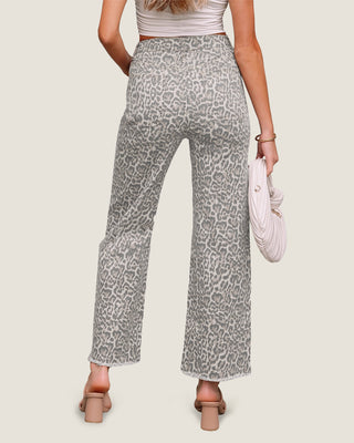 Urban Jungle Raw-Hem Wide Leg Jeans