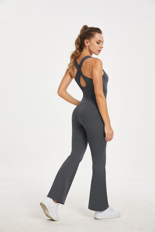 Sculpt Stretch Flare Jumpsuit