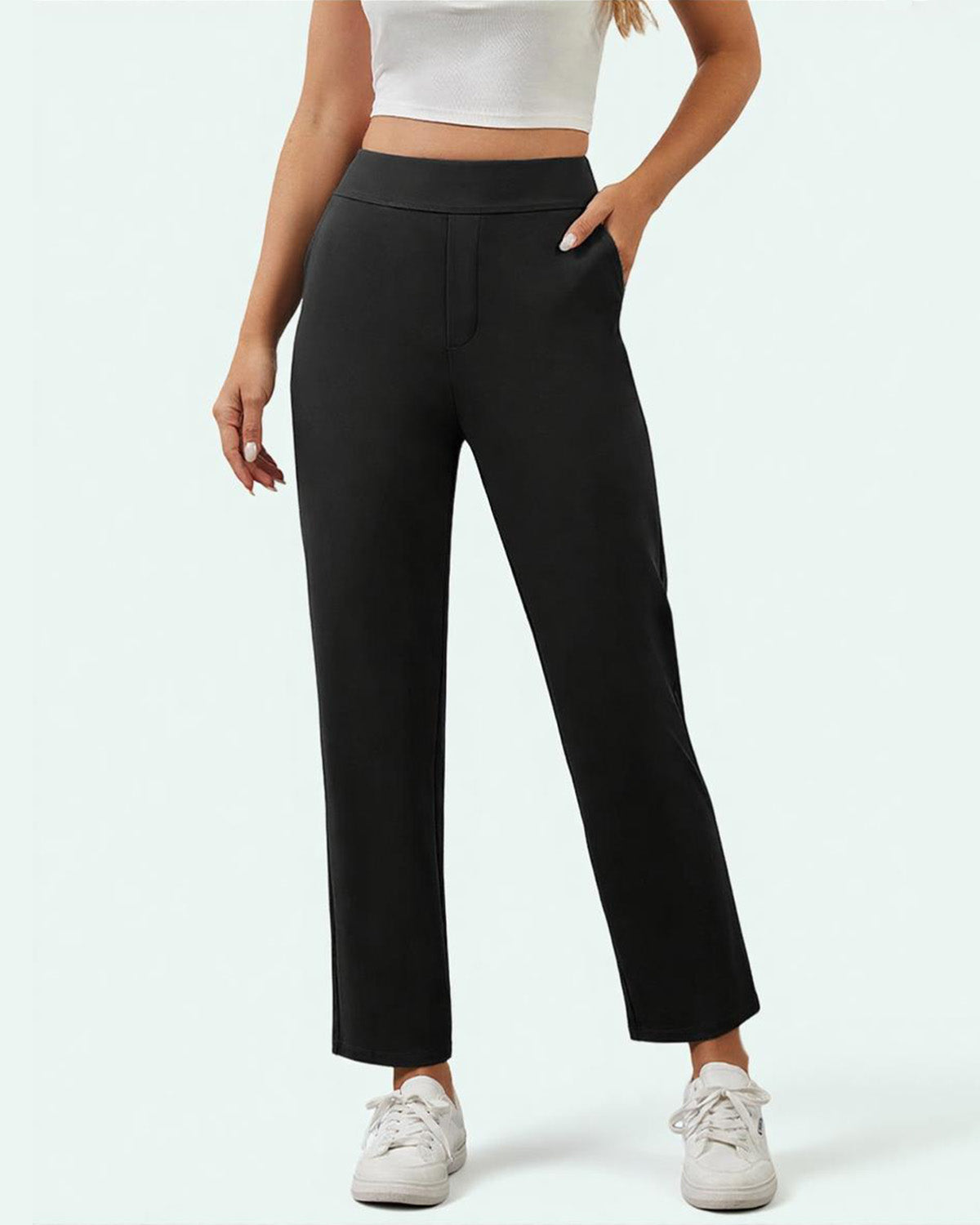 Stretchy Ankle Dress Pants