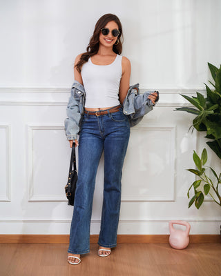 Shape Ribbed Stretch Tank