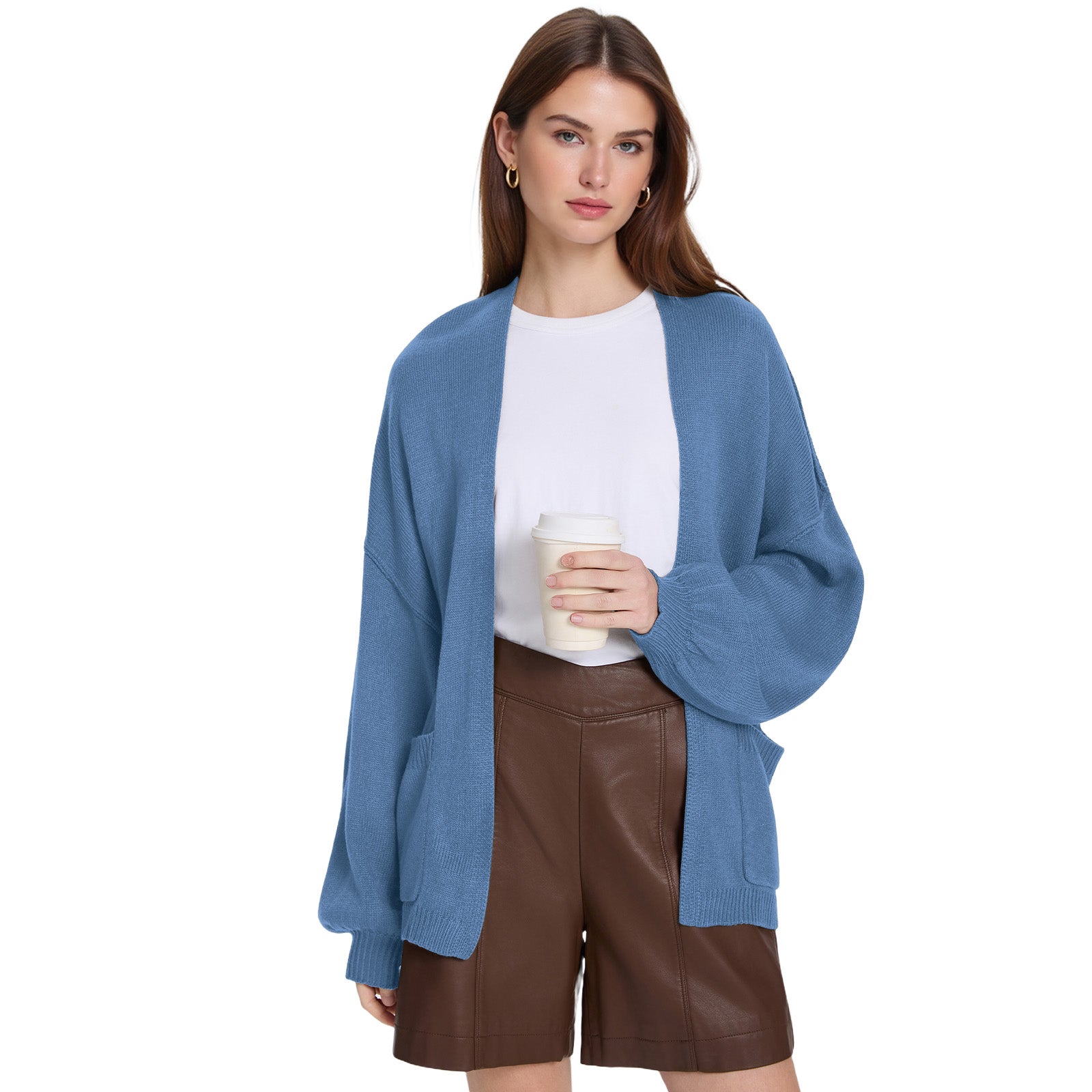 Cozy Open Front Knit Cardigan