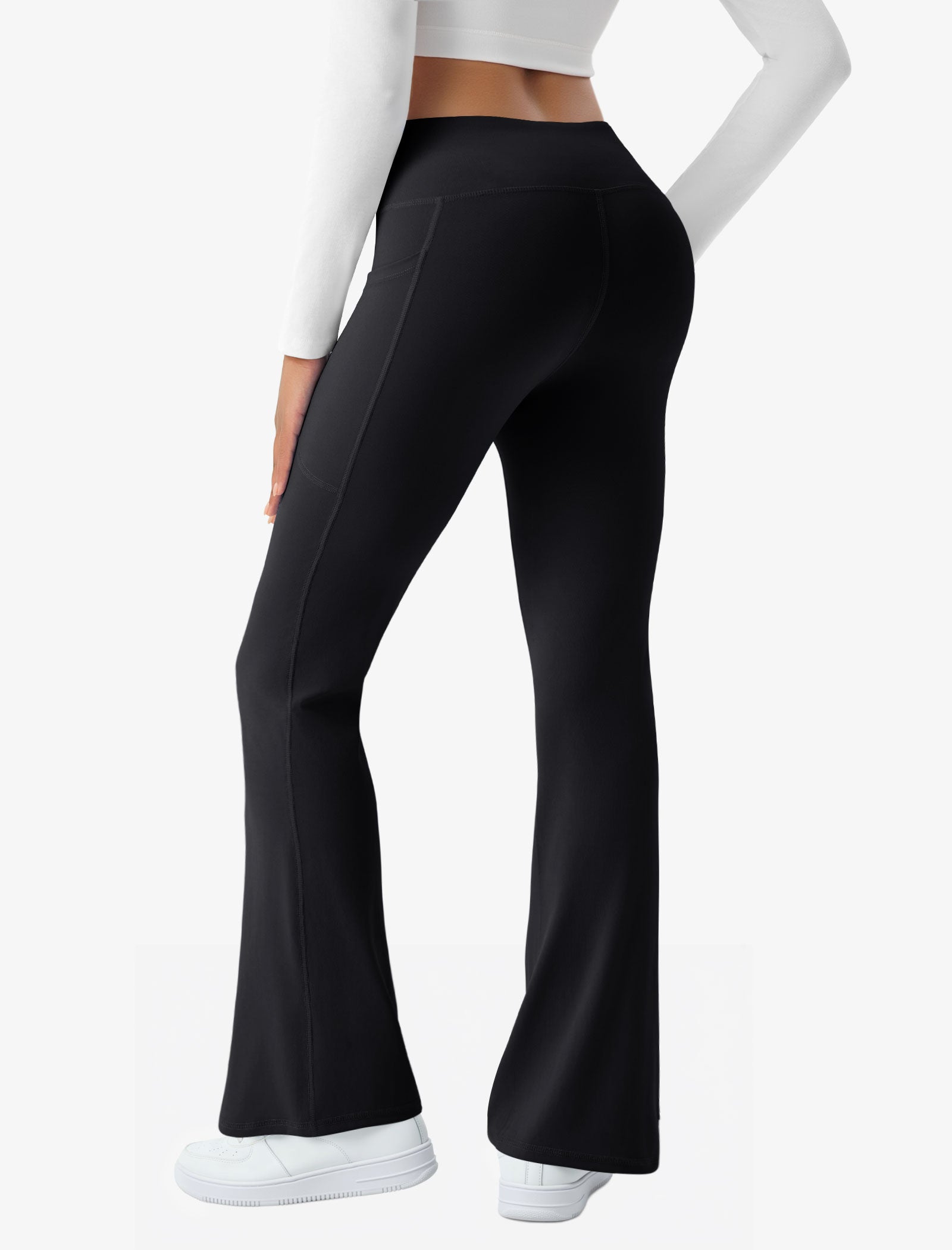 Crossover Flare Pocket Leggings