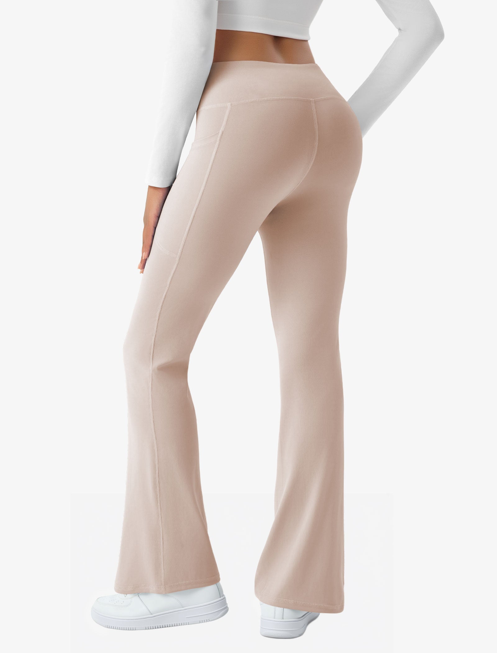 Crossover Flare Pocket Leggings