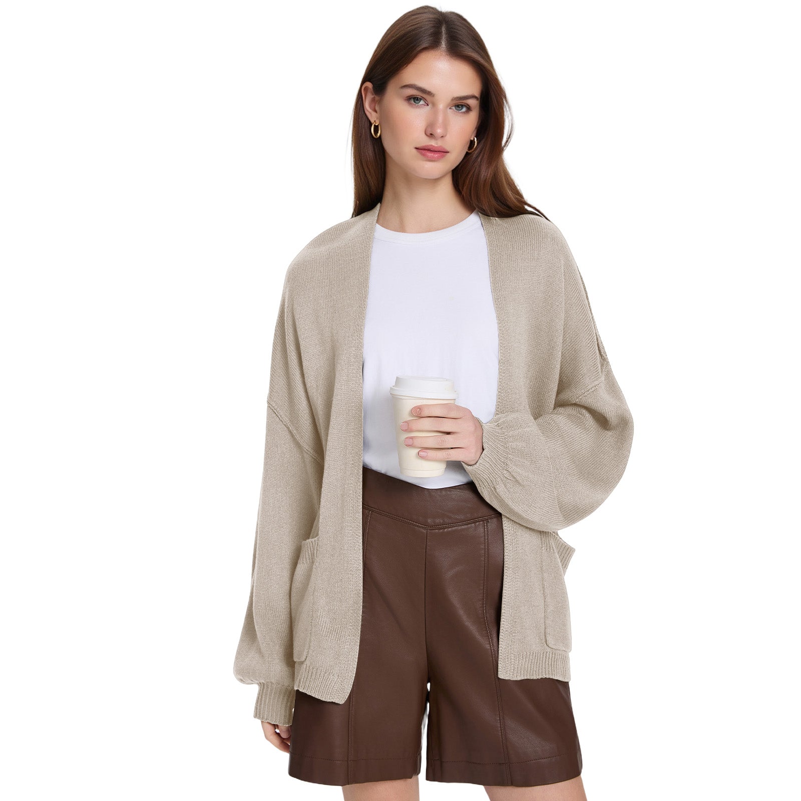 Cozy Open Front Knit Cardigan