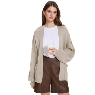Cozy Open Front Knit Cardigan