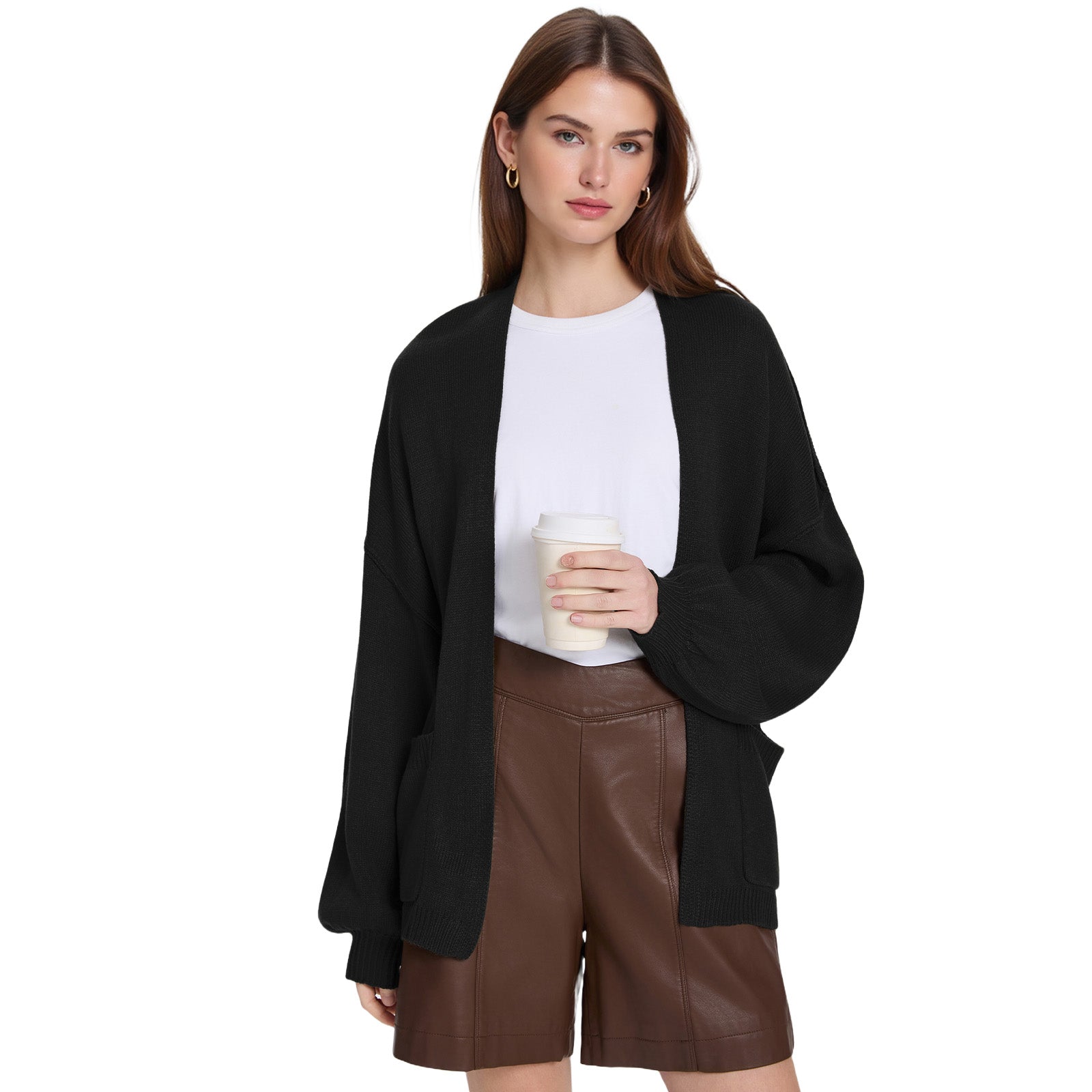 Cozy Open Front Knit Cardigan