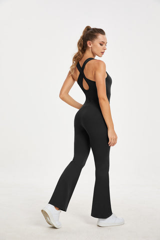 Sculpt Stretch Flare Jumpsuit