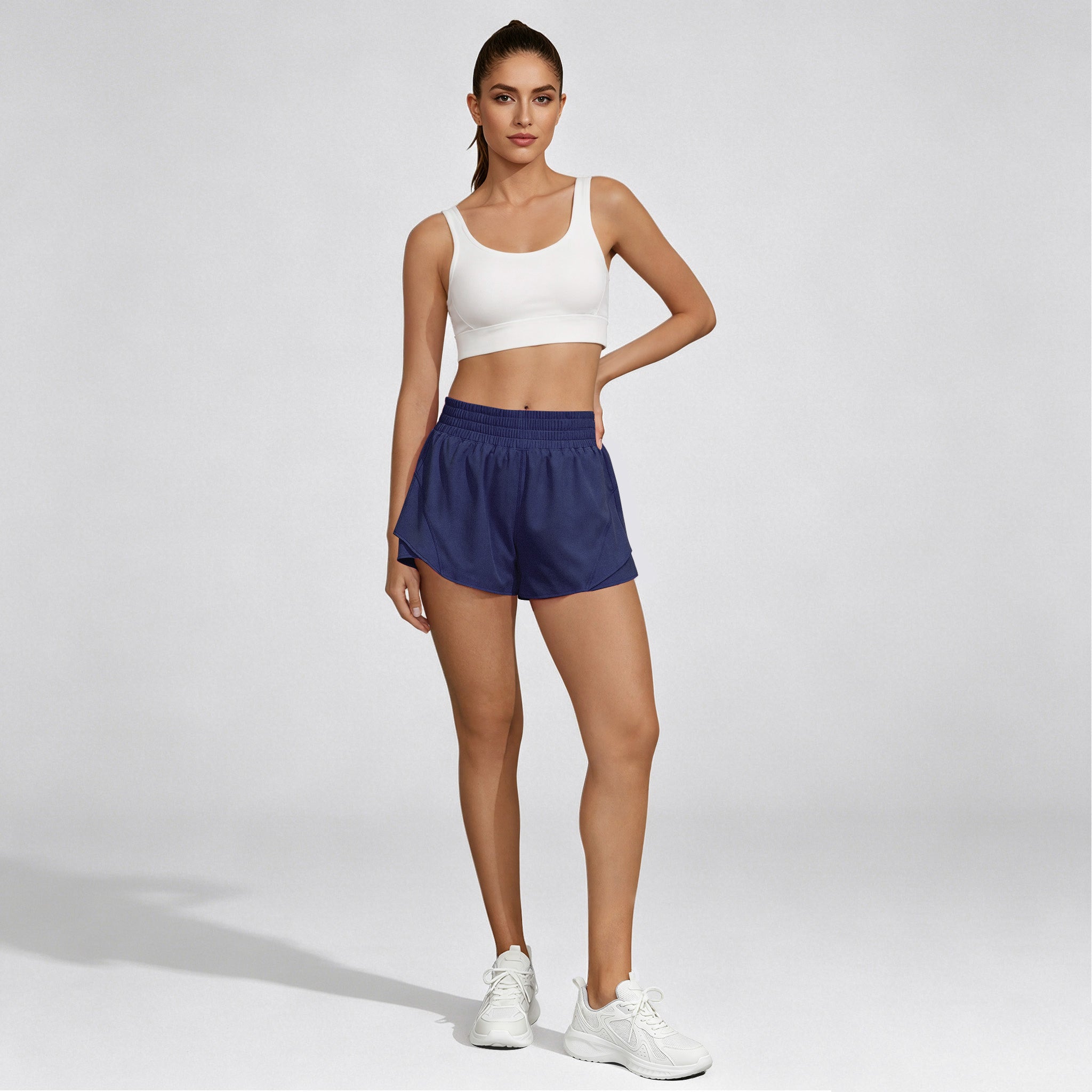 High-Rise Butterfly 2-in-1 Running Shorts
