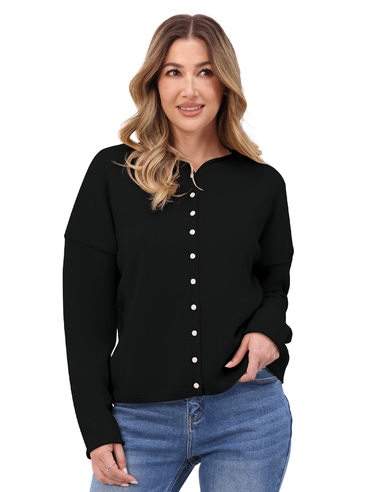 Cozy Knit Button Cardigan