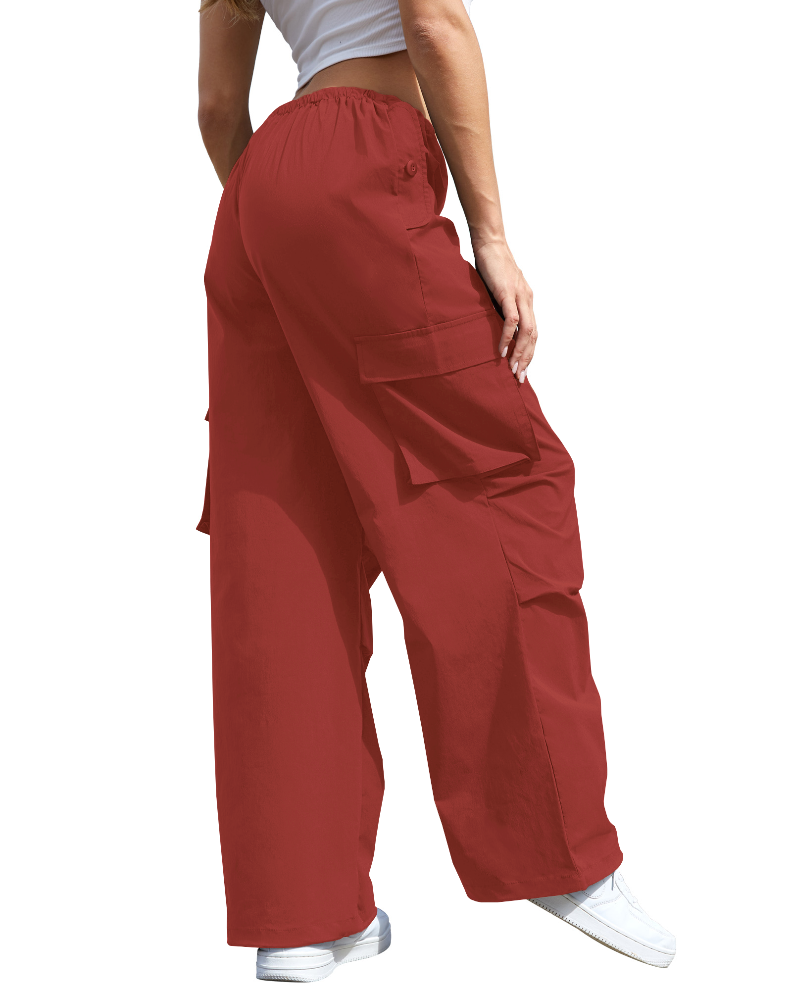 Street Line Parachute Cargo Pants