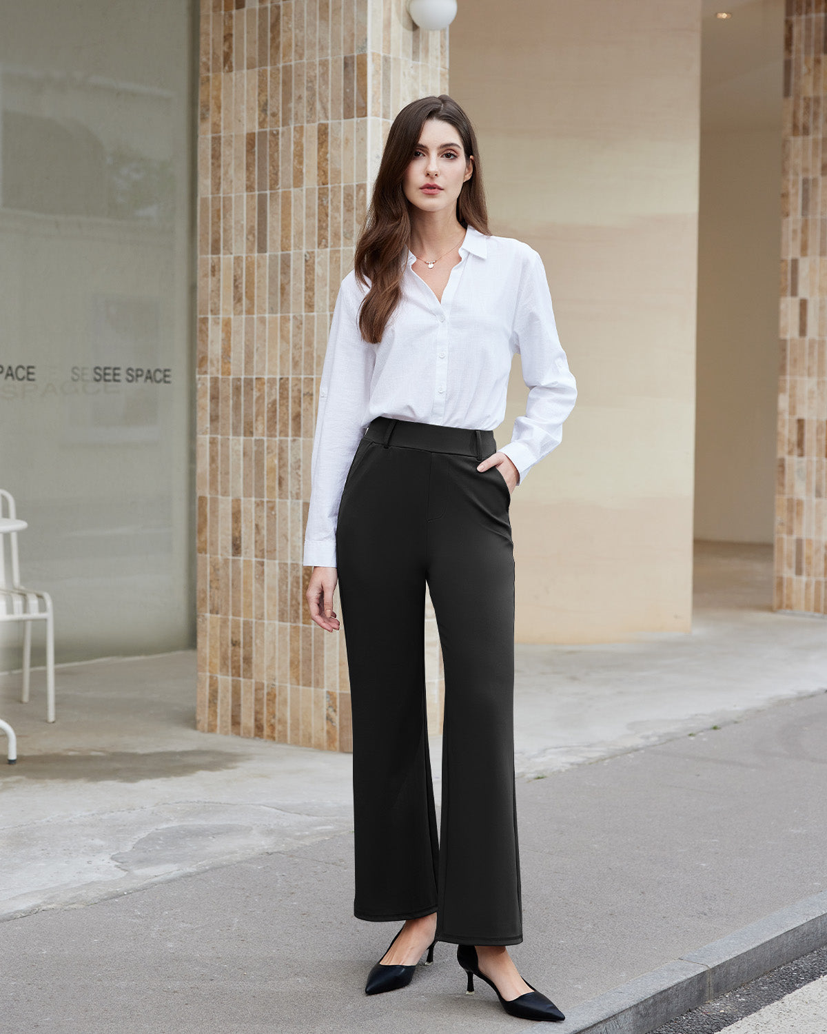 Fireswan Drape Wide Leg Trousers