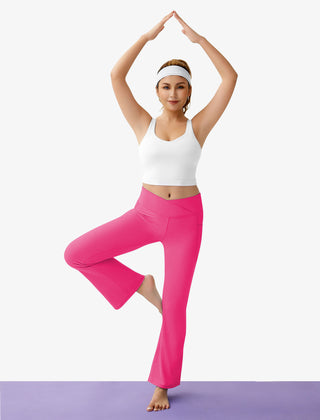 Crossover Flare Pocket Leggings