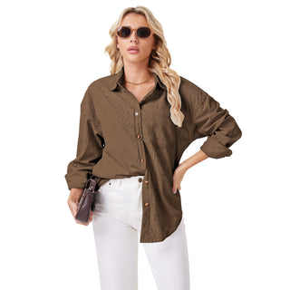 Corduroy Relaxed Button-Up Shirt