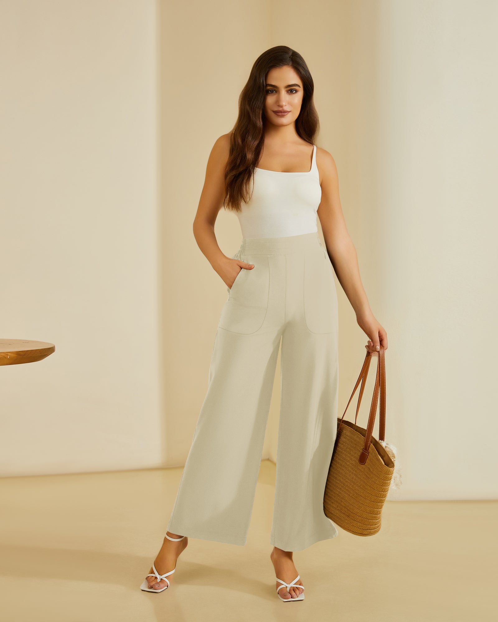Frame Wide Leg Trouser