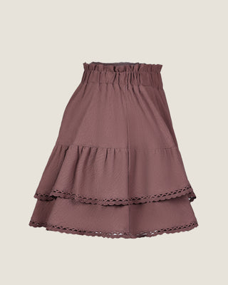 Lace Cascade Mini Skirt