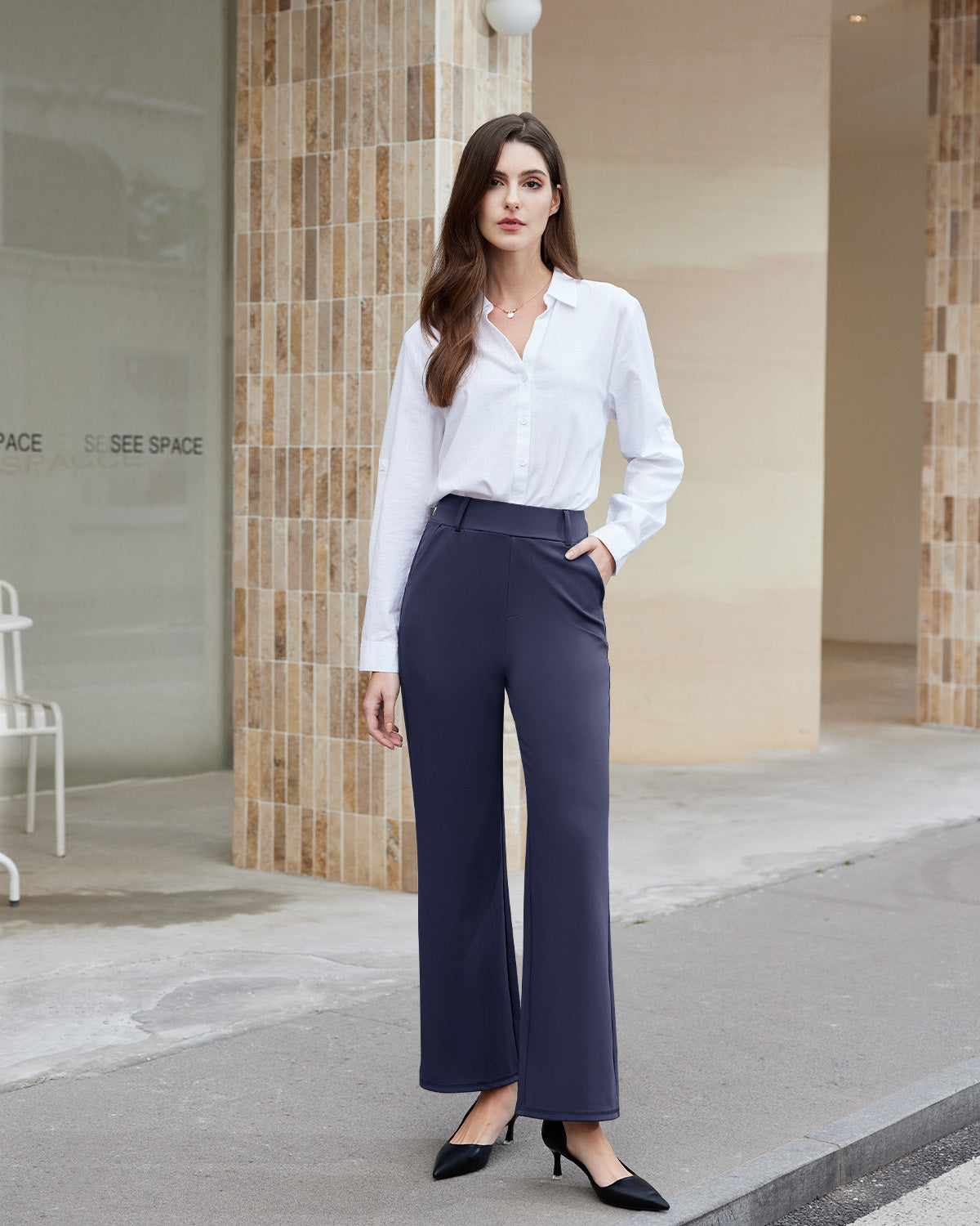 Fireswan Drape Wide Leg Trousers