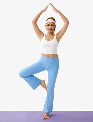 Crossover Flare Pocket Leggings