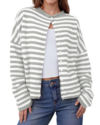 Coastal Stripe Knit Cardigan