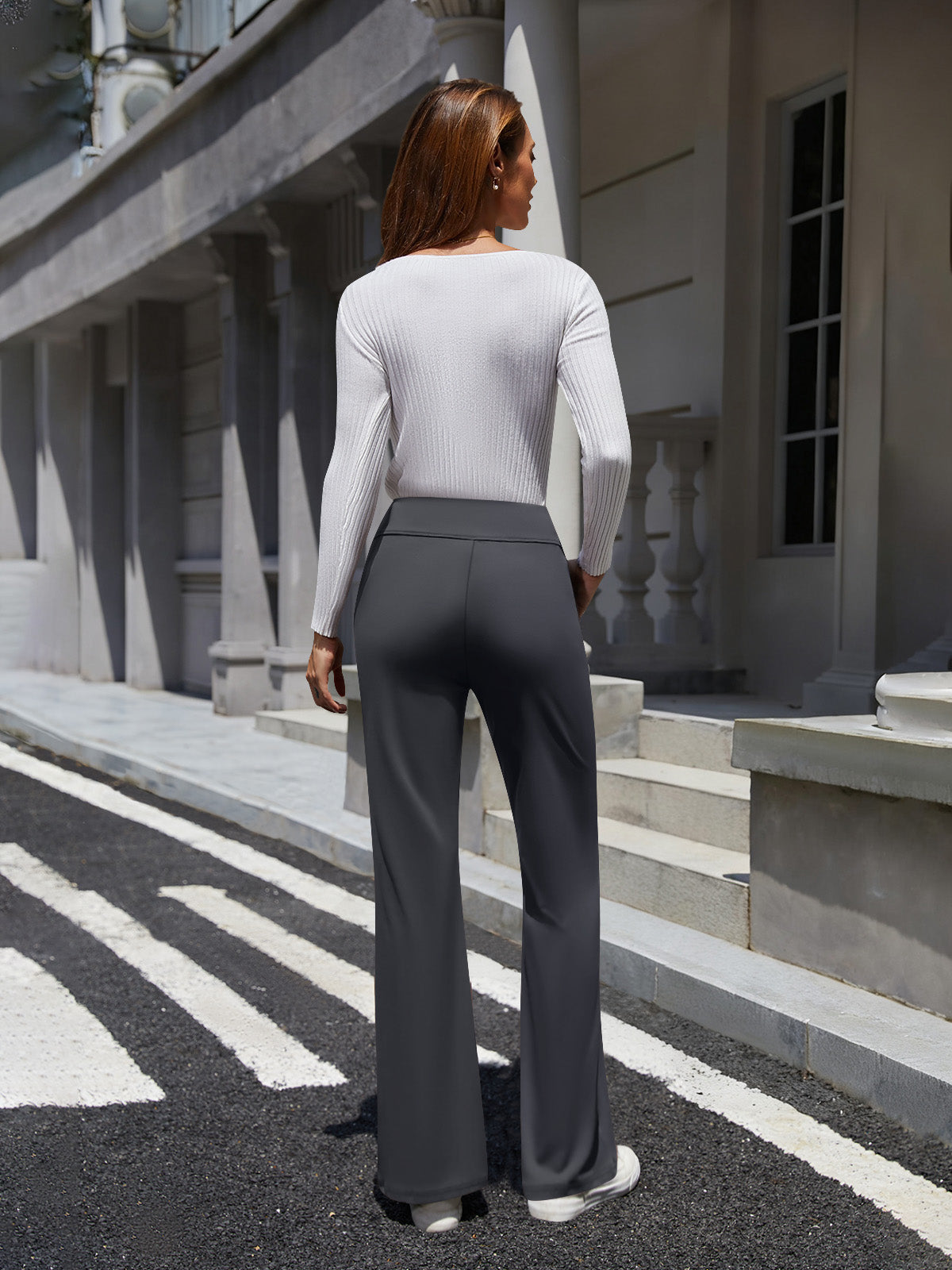 Bootcut Pull On Work Pants