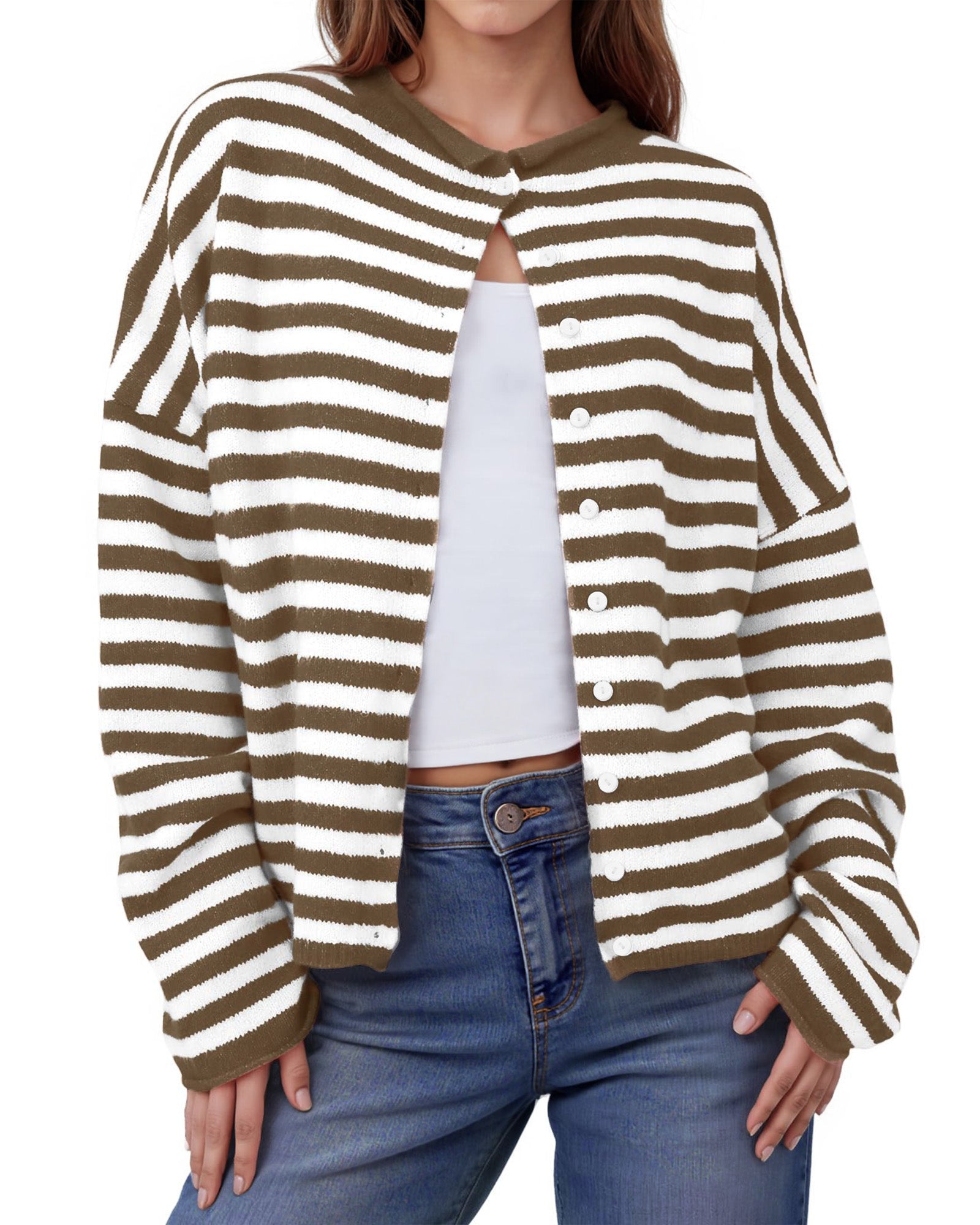 Coastal Stripe Knit Cardigan