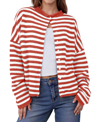 Coastal Stripe Knit Cardigan